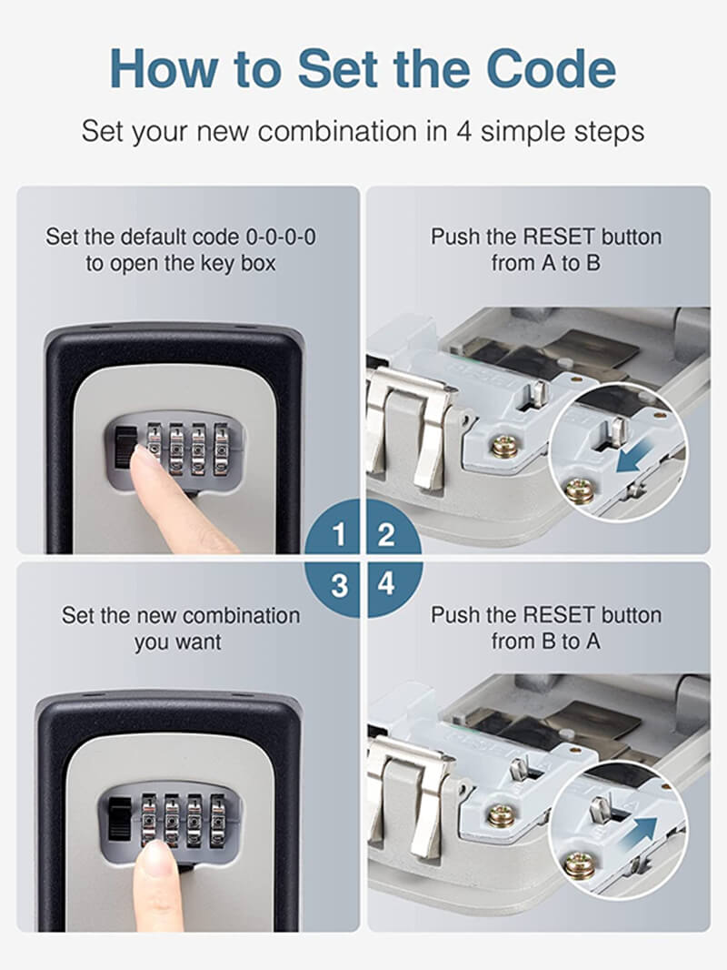 Combination Key Lock Box