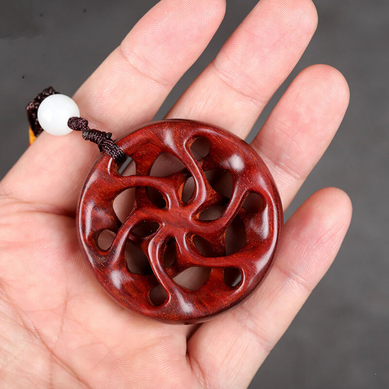 Handmade Rosewood Hollowed Pendant